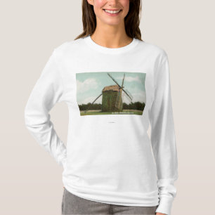 T-shirt Vue du moulin à vent le plus ancien sur Cape Cod