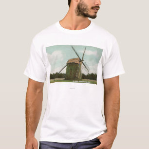 T-shirt Vue du moulin à vent le plus ancien sur Cape Cod