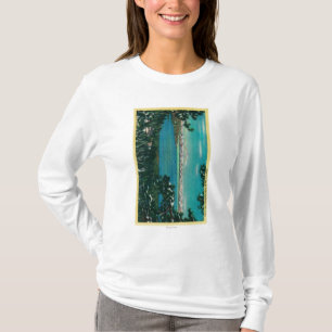 T-shirt Vue du Mt. HighwayLake rose Tahoe, CA