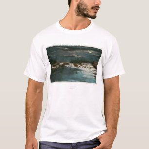 T-shirt Vue du nord de pont des automnes la nuit