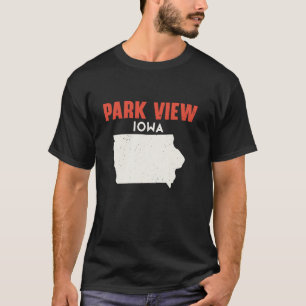 T-shirt Vue du parc Iowa USA State America Travel Iowan