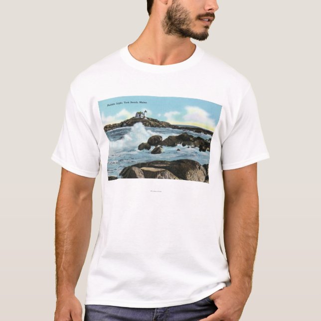 T-shirt Vue du phare de protubérance (Devant)
