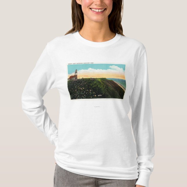 T-shirt Vue du phare principal de Sankaty (Devant)