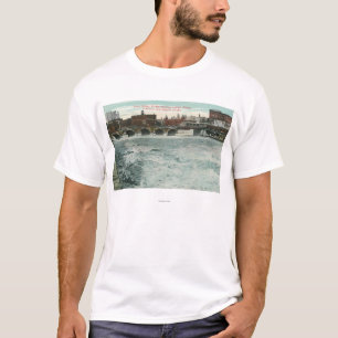 T-shirt Vue du pont en rue de cour montrant Lehigh
