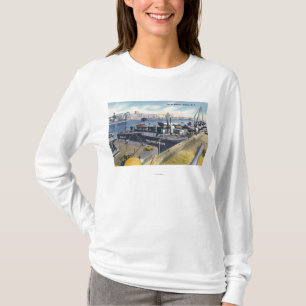 T-shirt Vue du port d'Albany, solides solubles Iroquois