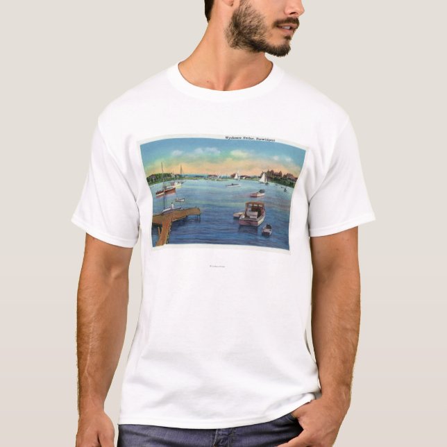 T-shirt Vue du port de Harwichport Wychmere (Devant)
