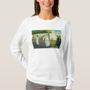 T-shirt Vue du quai du pêcheur, obtention de crabes