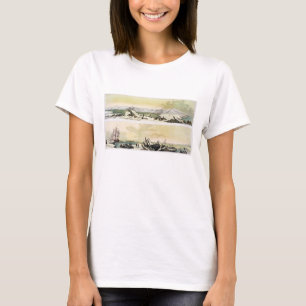 T-shirt Vue du Spitzberg avec "le Dorothea" (en de couleur