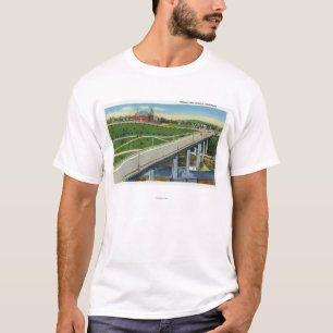 T-shirt Vue du viaduc et de l'extérieur de l'arsenal