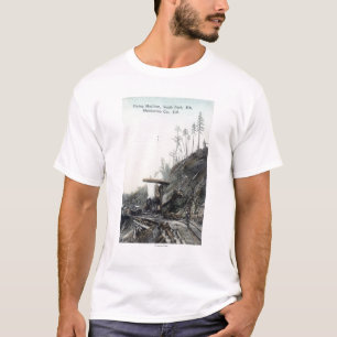 T-shirt Vue du vol s'assortissant, ForkElk du sud, CA