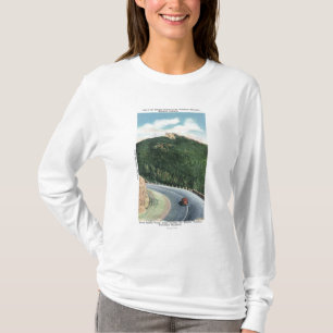 T-shirt Vue d'une courbe d'épingle à cheveux sur le Hwy