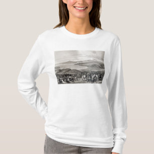 T-shirt Vue éloignée du volcan de l'Aconcagua