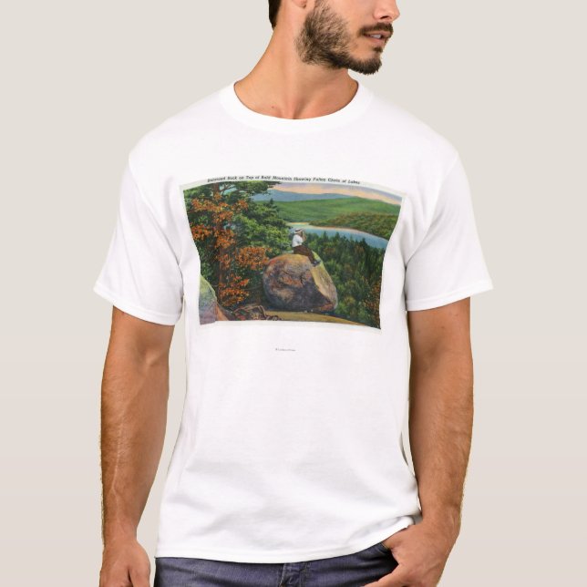 T-shirt Vue équilibrée de roche de la chaîne de Fulton des (Devant)