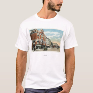 T-shirt Vue est de rue principale du théâtre américain