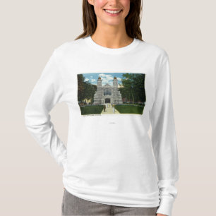 T-shirt Vue extérieure de chapelle d'université de confits