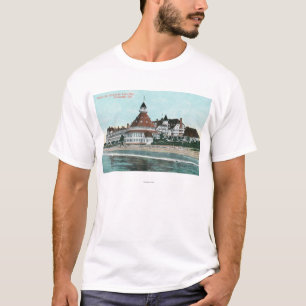 T-shirt Vue extérieure de del Coronado d'hôtel de pilier