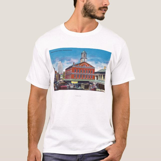 T-shirt Vue extérieure de Faneuil Hall (Devant)