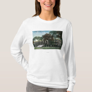 T-shirt Vue extérieure de gymnase d'université des