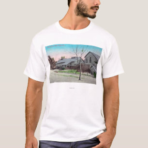 T-shirt Vue extérieure de la mine d'empire