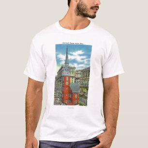 T-shirt Vue extérieure de la vieille église du sud