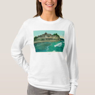 T-shirt Vue extérieure de l'hôtel célèbre de Capitola