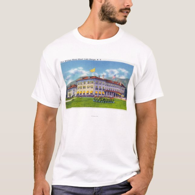 T-shirt Vue extérieure de l'hôtel de Fort William Henry (Devant)