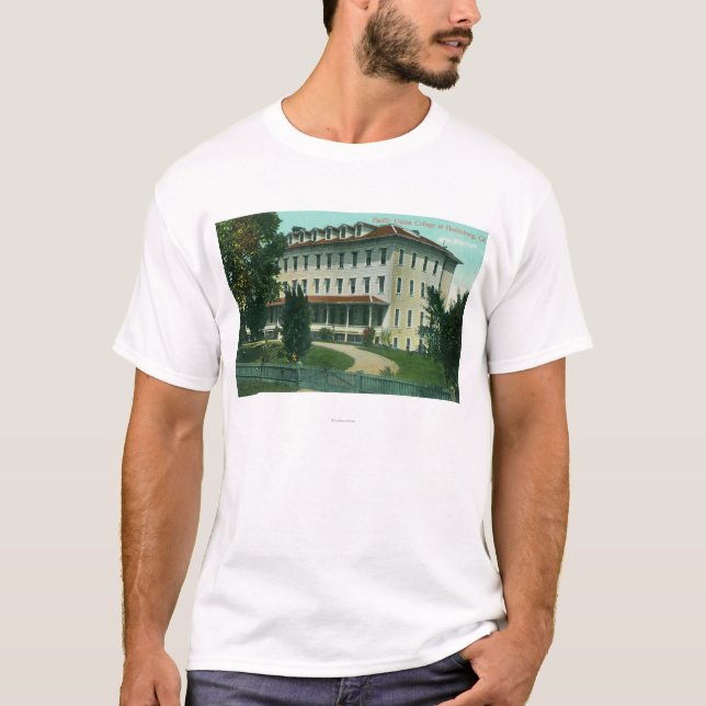 T-shirt Vue extérieure de l'université Pacifique des (Devant)
