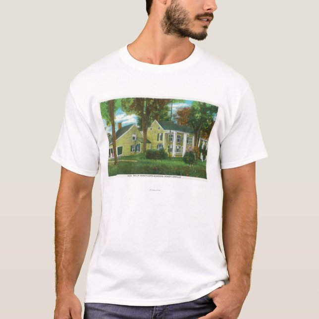 T-shirt Vue extérieure de manoir de GEN Philip Schuyler (Devant)