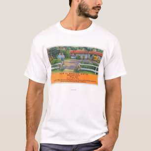 T-shirt Vue extérieure de nouveau motel d'EL Rancho