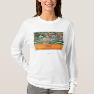 T-shirt Vue extérieure de nouveau motel d'EL Rancho