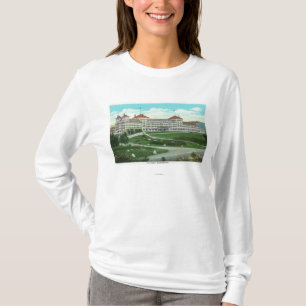 T-shirt Vue extérieure de plan rapproché d'hôtel de Mt.