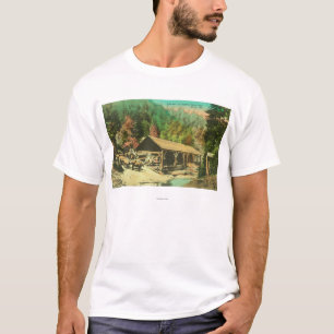T-shirt Vue extérieure de scierie sur la crique de Bodfis