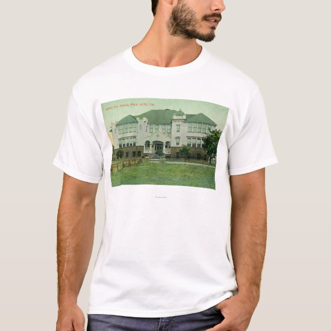 T-shirt Vue extérieure d'école d'avenue de Lytton (Devant)