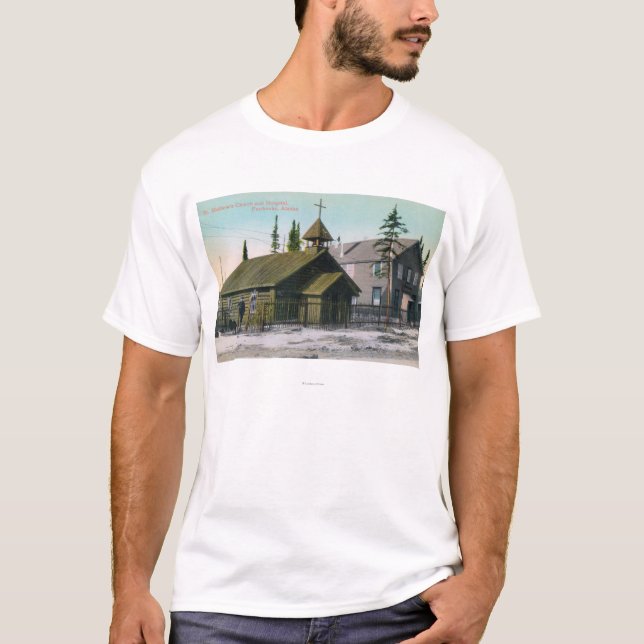 T-shirt Vue extérieure d'église de St Mathew et (Devant)