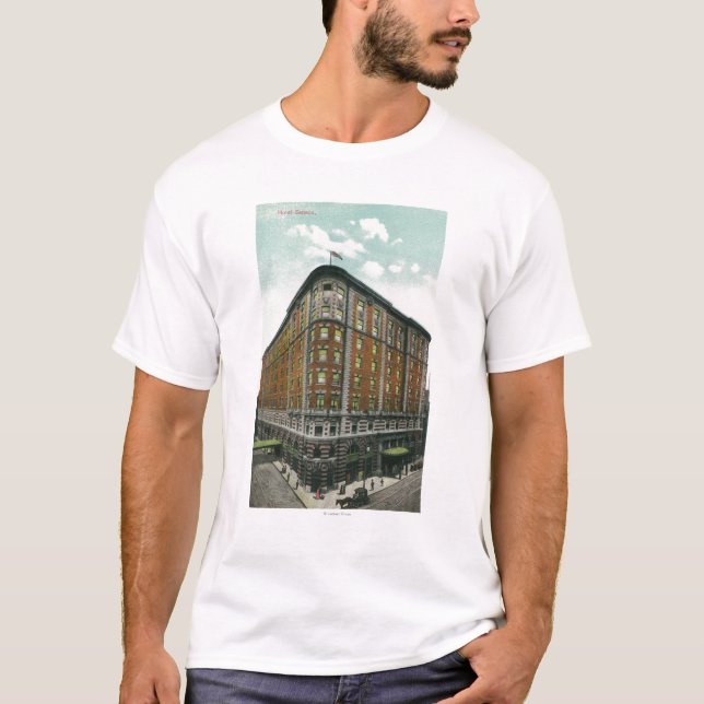 T-shirt Vue extérieure d'hôtel Sénèque (Devant)