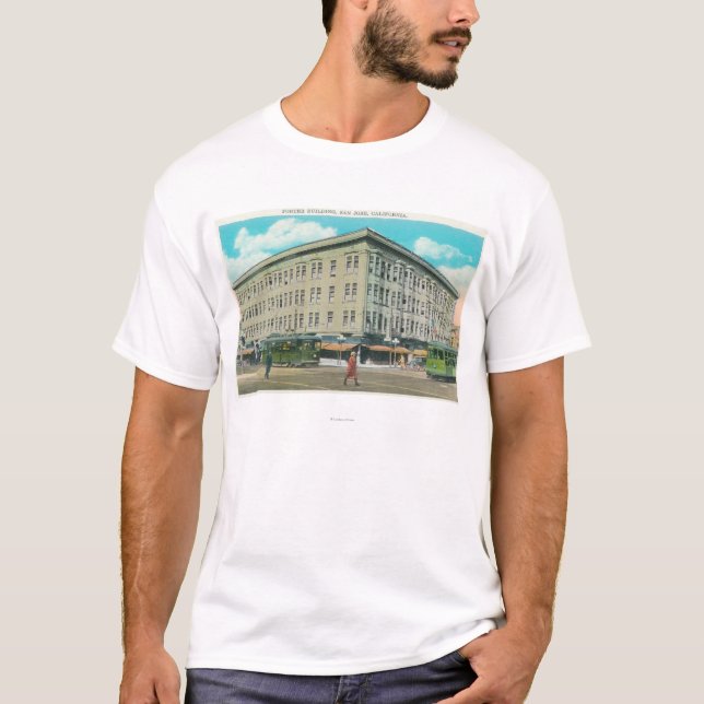 T-shirt Vue extérieure du bâtiment de portier (Devant)