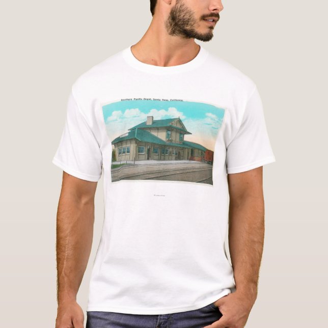 T-shirt Vue extérieure du dépôt Pacifique du sud 3 (Devant)