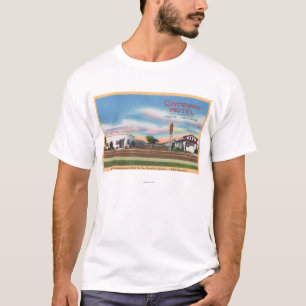 T-shirt Vue extérieure du passage MotelMerced, CA