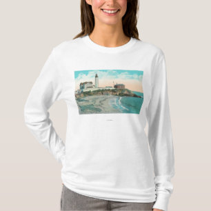 T-shirt Vue extérieure du phare de point de pigeon
