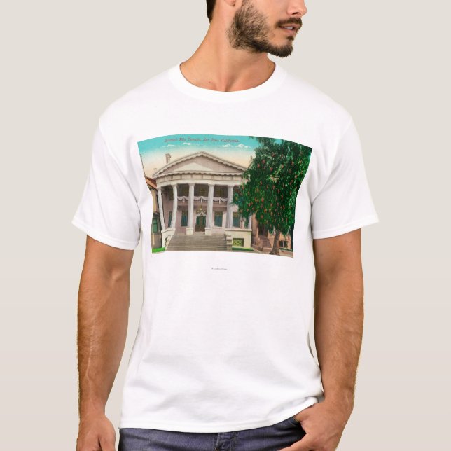 T-shirt Vue extérieure du temple écossais de rite (Devant)