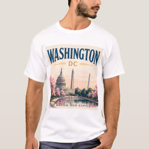 T-shirt Vue historique de Washington DC