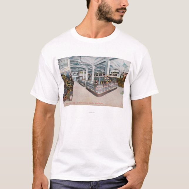T-shirt Vue intérieure de boulangerie d'Augustine et de (Devant)