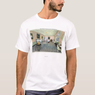 T-shirt Vue intérieure de la bibliothèque de FDR,