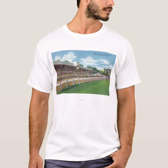 T-shirt Vue juste de voie de course de raisons (Devant)