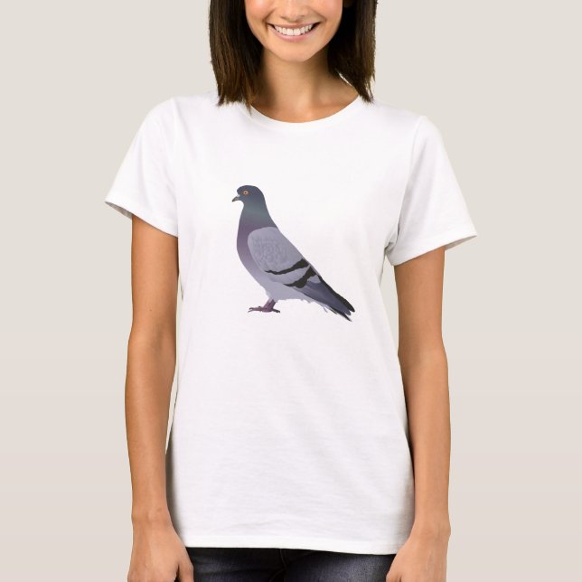 T-shirt Vue latérale Pigeon (Devant)