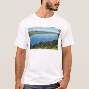 T-shirt Vue nue de colline de lac Canandaigua