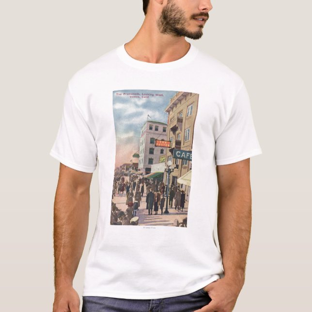 T-shirt Vue occidentale de la promenade (Devant)