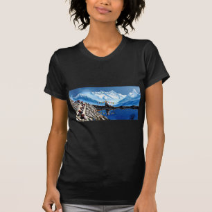 T-shirt Vue Panoramique De La Montagne Annapurna Népal
