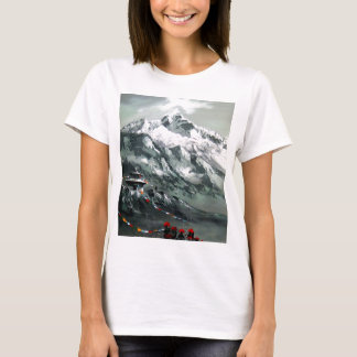 T-shirt Vue Panoramique Du Camp Everest Base