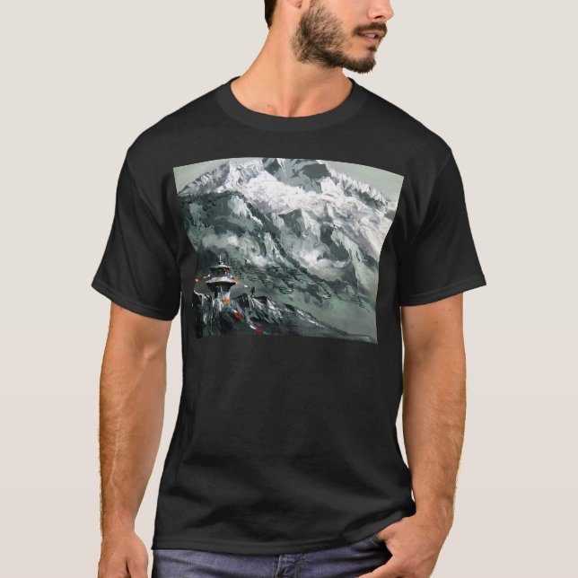 T-shirt Vue Panoramique Du Camp Everest Base (Devant)